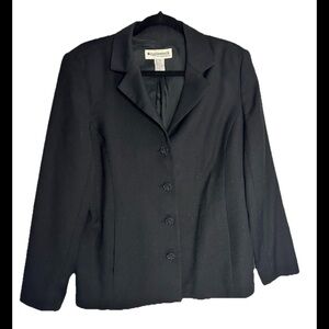 Appleseed's Women’s Classic Black Wool Blazer Sz 16M